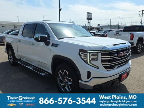 Summit White 2023 GMC Sierra 1500 SLT