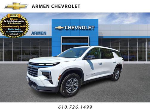 Summit White 2026 Chevrolet Traverse LT