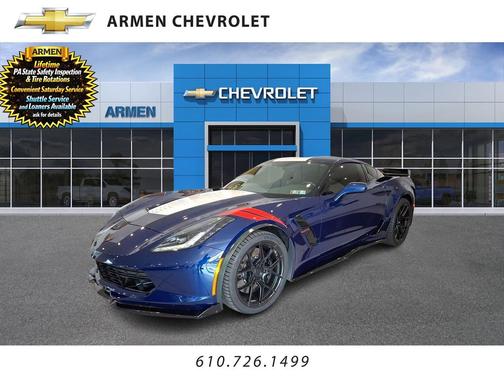 Blue Metallic 2018 Chevrolet Corvette Grand Sport
