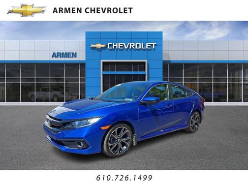 Aegean Blue Metallic 2021 Honda Civic Sport