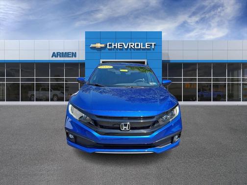 Aegean Blue Metallic 2021 Honda Civic Sport