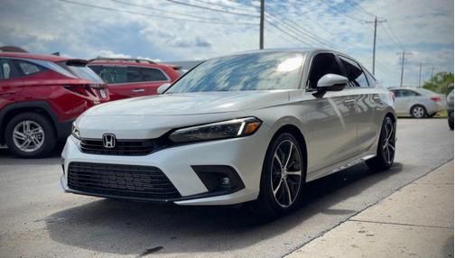 Platinum White Pearl 2024 Honda Civic Touring