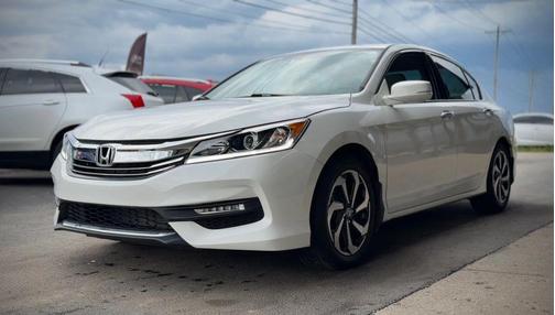 White Orchid Pearl 2017 Honda Accord EX-L