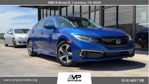 Blue 2019 Honda Civic LX