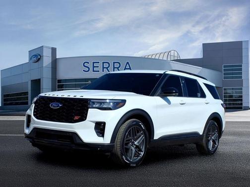 Star White Metallic Tri-Coat 2025 Ford Explorer ST