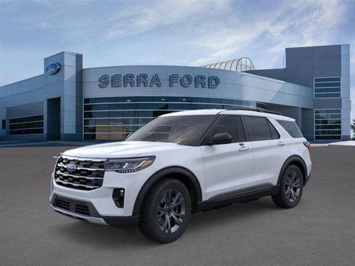Space White Metallic 2026 Ford Explorer Active
