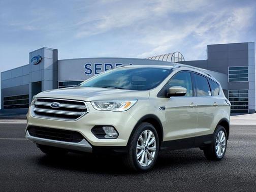 White Gold Metallic 2017 Ford Escape Titanium