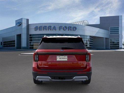 Rapid Red Metallic Tinted Clearcoat 2026 Ford Explorer Platinum