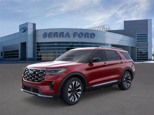 Rapid Red Metallic Tinted Clearcoat 2026 Ford Explorer Platinum