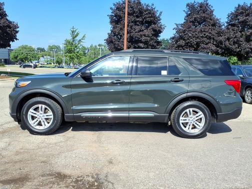 Forged Green Metallic 2023 Ford Explorer XLT