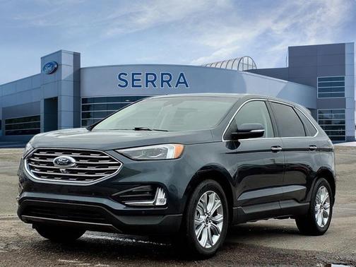 Stone Blue Metallic 2023 Ford Edge Titanium