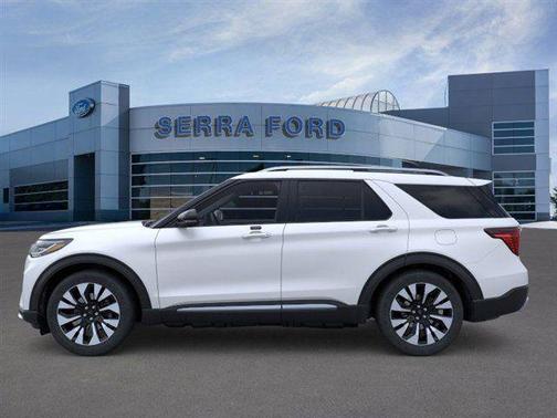 Star White Metallic Tri-Coat 2026 Ford Explorer Platinum