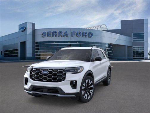 Star White Metallic Tri-Coat 2026 Ford Explorer Platinum