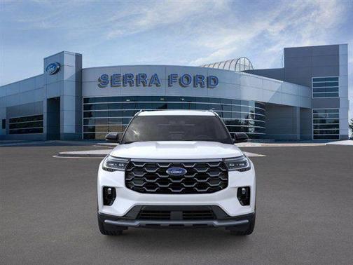 Star White Metallic Tri-Coat 2026 Ford Explorer Platinum