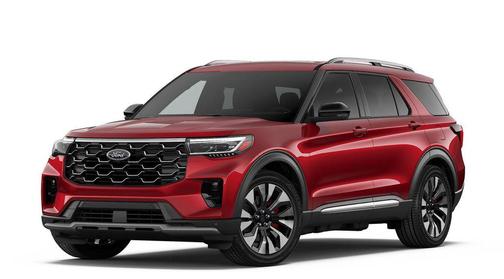 Rapid Red Metallic Tinted Clearcoat 2026 Ford Explorer Platinum