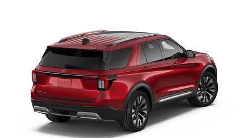 Rapid Red Metallic Tinted Clearcoat 2026 Ford Explorer Platinum