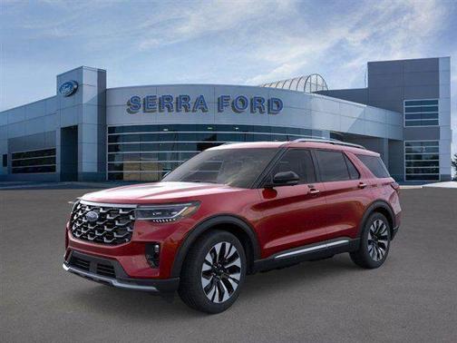 Rapid Red Metallic Tinted Clearcoat 2026 Ford Explorer Platinum
