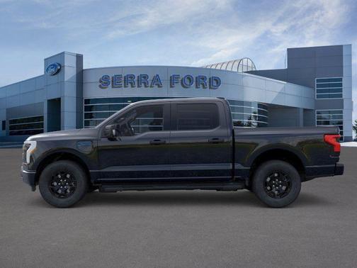 Agate Black Metallic 2025 Ford F-150 Lightning XLT