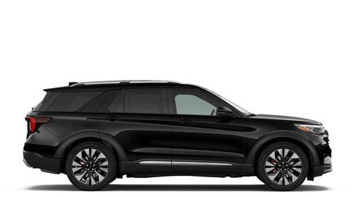 Agate Black Metallic 2026 Ford Explorer Platinum