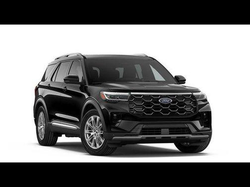 Agate Black Metallic 2026 Ford Explorer Platinum