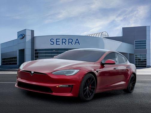 Red Multi-Coat 2023 Tesla Model S Plaid