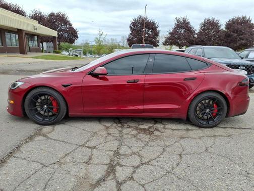 Red Multi-Coat 2023 Tesla Model S Plaid
