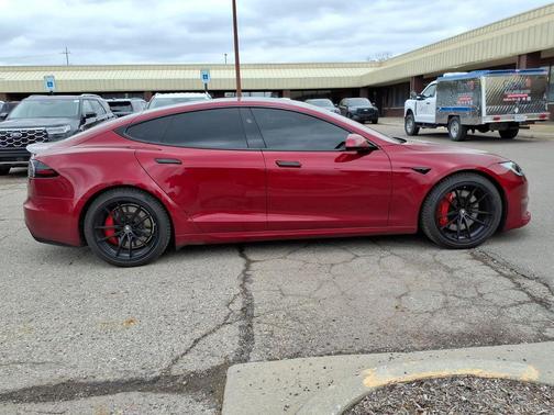 Red Multi-Coat 2023 Tesla Model S Plaid