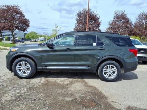 Forged Green Metallic 2023 Ford Explorer XLT