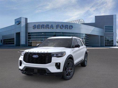 Star White Metallic Tri-Coat 2026 Ford Explorer ST-Line