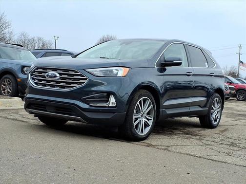 Stone Blue Metallic 2023 Ford Edge Titanium