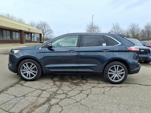 Stone Blue Metallic 2023 Ford Edge Titanium