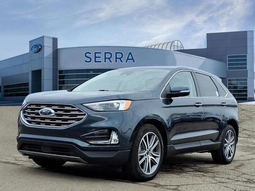 Stone Blue Metallic 2023 Ford Edge Titanium