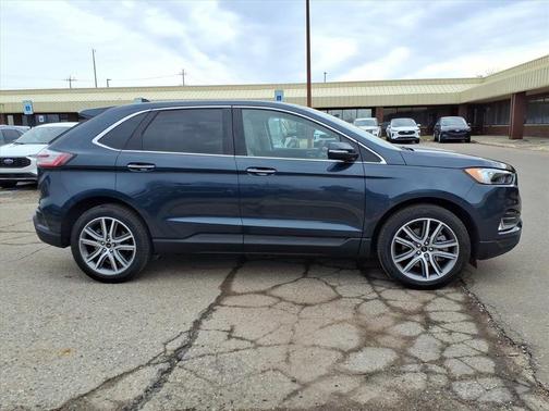 Stone Blue Metallic 2023 Ford Edge Titanium