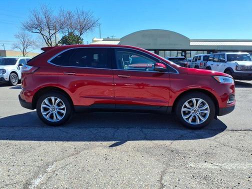 Red 2024 Ford Edge Titanium