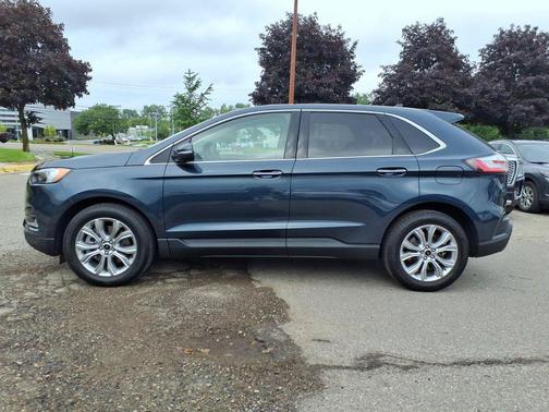 Stone Blue Metallic 2024 Ford Edge Titanium