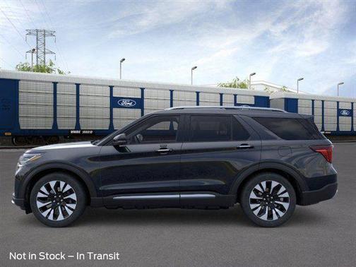 Agate Black Metallic 2026 Ford Explorer Platinum