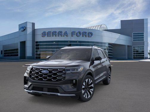 Agate Black Metallic 2026 Ford Explorer Platinum