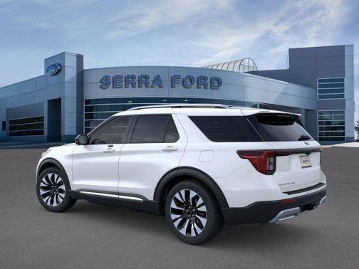 Star White Metallic Tri-Coat 2026 Ford Explorer Platinum