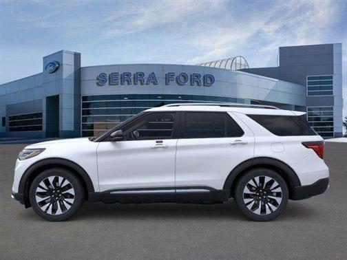 Star White Metallic Tri-Coat 2026 Ford Explorer Platinum