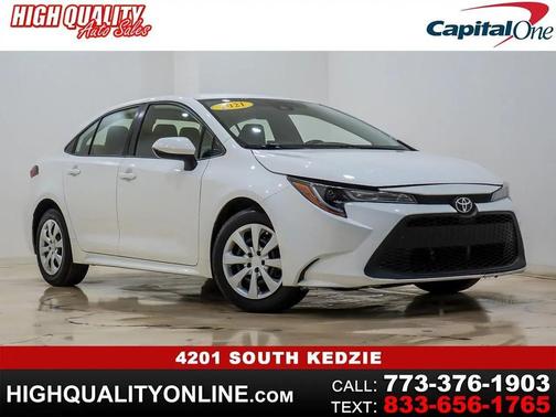 Super White 2021 Toyota Corolla LE