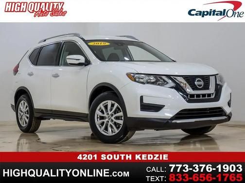 Glacier White 2019 Nissan Rogue SV