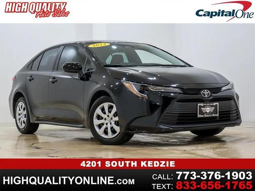 Midnight Black Metallic 2024 Toyota Corolla LE