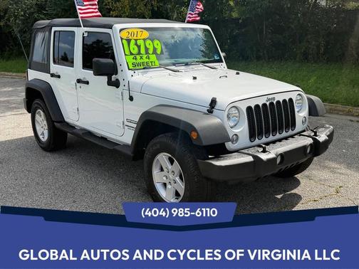 Bright White Clearcoat 2017 Jeep Wrangler Unlimited Sport