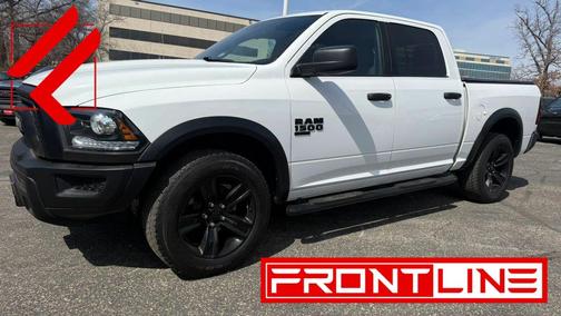Bright White Clearcoat 2023 RAM 1500 Classic Warlock Crew Cab 4x4 5'7' Box