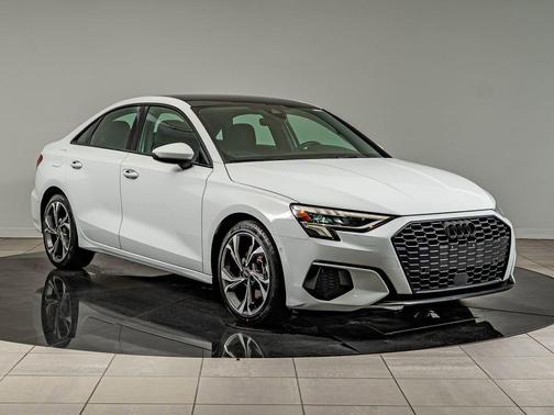 Glacier White Metallic 2023 Audi A3 Premium