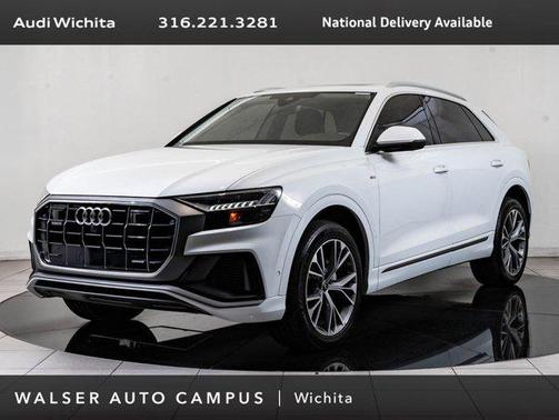 Glacier White Metallic 2023 Audi Q8 55 Premium Plus