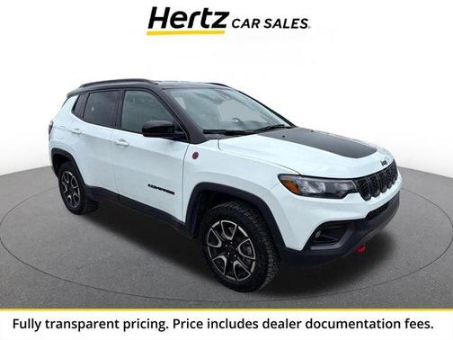 Bright White Clearcoat 2025 Jeep Compass Trailhawk