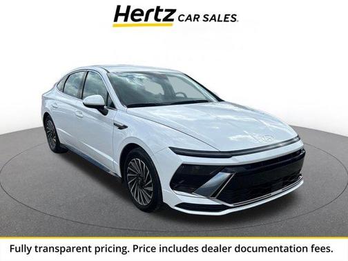 White 2025 Hyundai SONATA Hybrid SEL