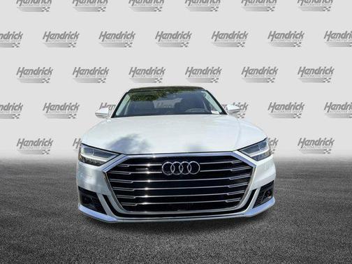 Glacier White Metallic 2021 Audi A8 L 60