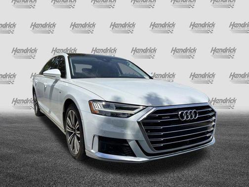 Glacier White Metallic 2021 Audi A8 L 60